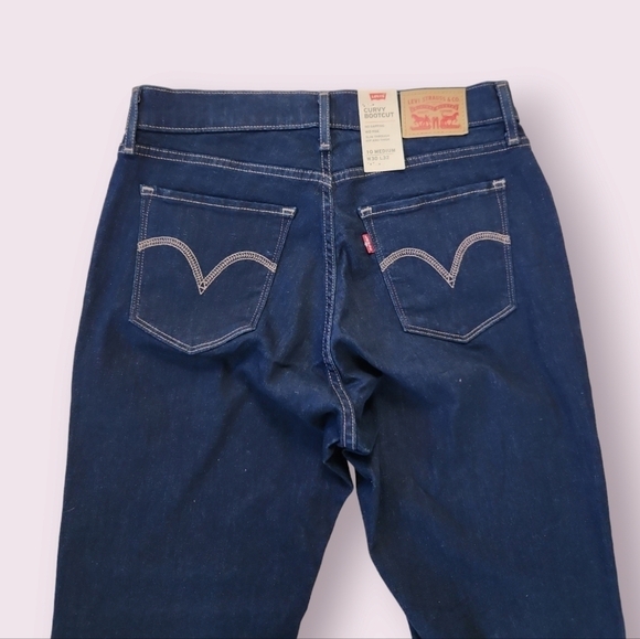 NWT Levi's Curvy Bootcut Jeans Stretchy Size 10 30 x 32 - Picture 9 of 11